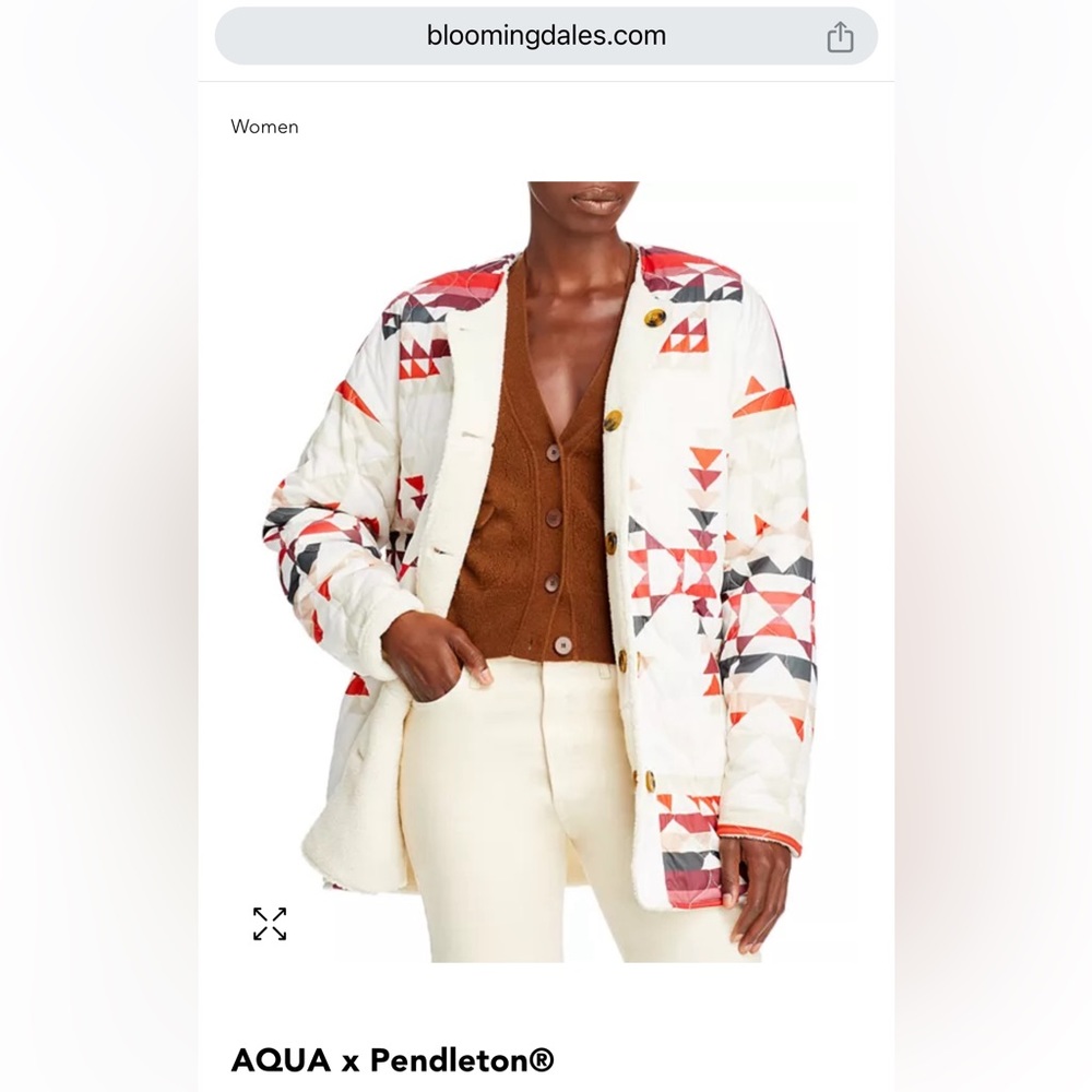 Aqua x Pendleton jacket